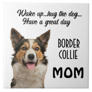 Azulejo Cubierta cerámica Collie Mom