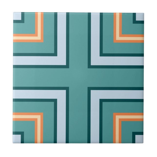 Azulejo Cubierta cerámica - Cuadrados grandes y pequeños (Frente)