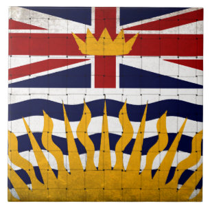 Azulejo Cubierta cerámica de bandera de la Columbia Britán