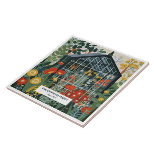 Azulejo Cubierta cerámica de casa de nacimiento familiar p