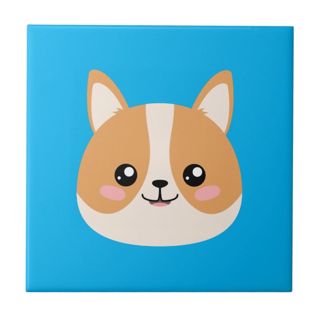 Azulejo Cubierta cerámica de Corgi (Frente)