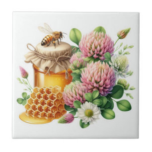 Azulejo Cubierta cerámica de miel dulce de miel de abeja r