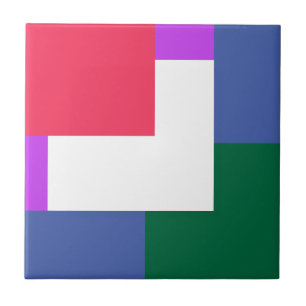 Azulejo Cubierta cerámica de muchos colores, pequeña (4,