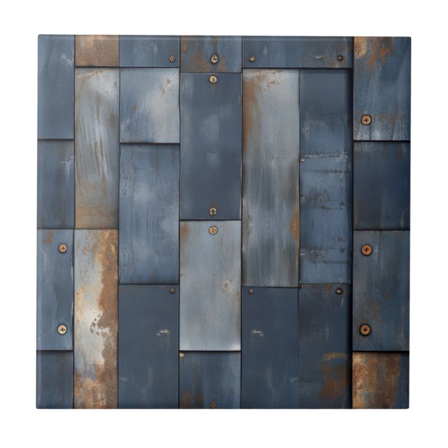 Azulejo Cubierta cerámica de textura metalizado (Frente)