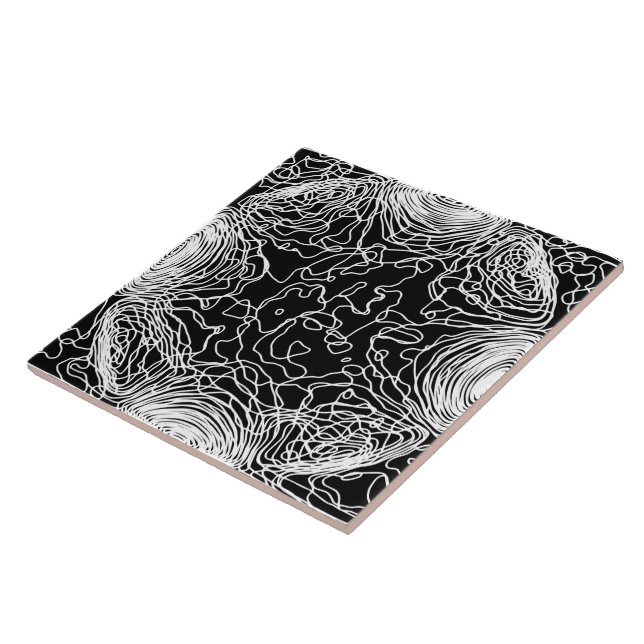 Azulejo Cubierta cerámica de yarn blanco (Lado)