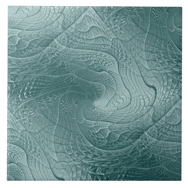 Azulejo Cubierta cerámica decorativa verde incomparable (Frente)