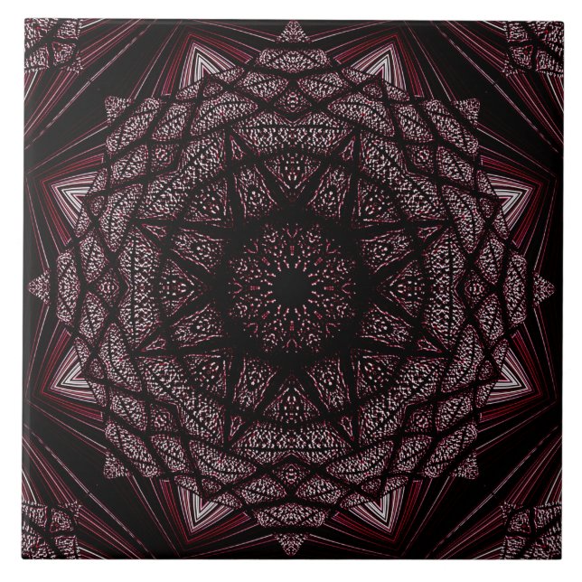 Azulejo Cubierta cerámica negra púrpura sin soldadura (Frente)