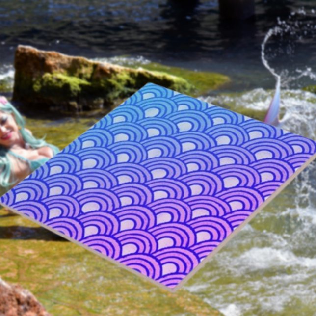 Azulejo Cubierta Ceruleña Gradiente Cerámica Tile (Subido por el creador)