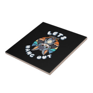 Azulejo Cubierta colgada y atardecer retro   Vamos a colga