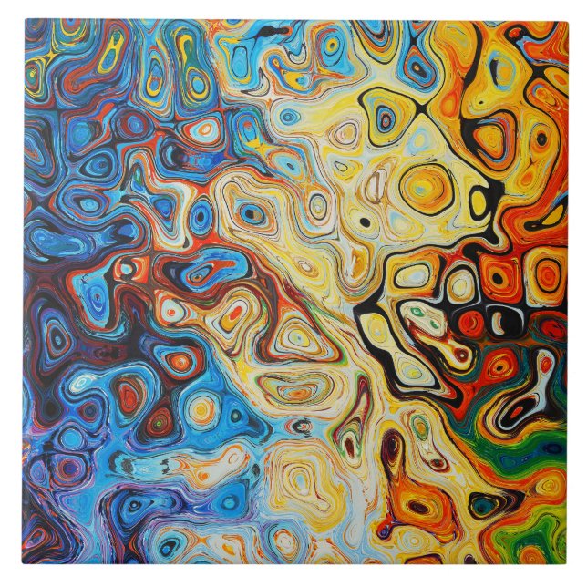 Azulejo Cubierta de arte de textura (Frente)