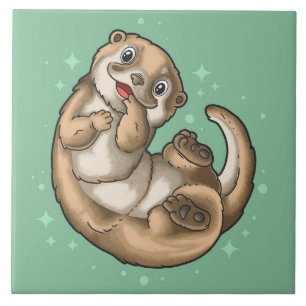 Azulejo Cubierta de cerámica de Otter