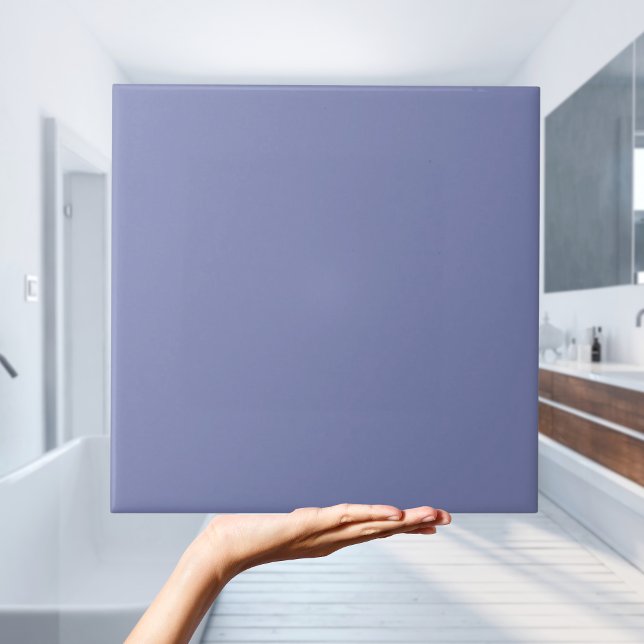 Azulejo Cubierta de color sólido de lavanda púrpura lisa (Plain Purple Lavender Solid Colour Tile)