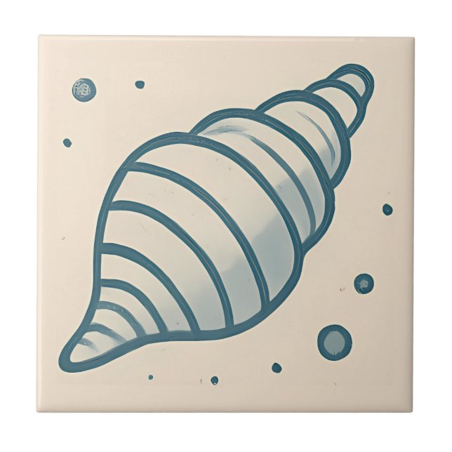 Azulejo Cubierta de espiral a rayas de arte mínimo (Frente)