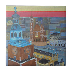Azulejo Cubierta decorativa de Cracovia Polonia