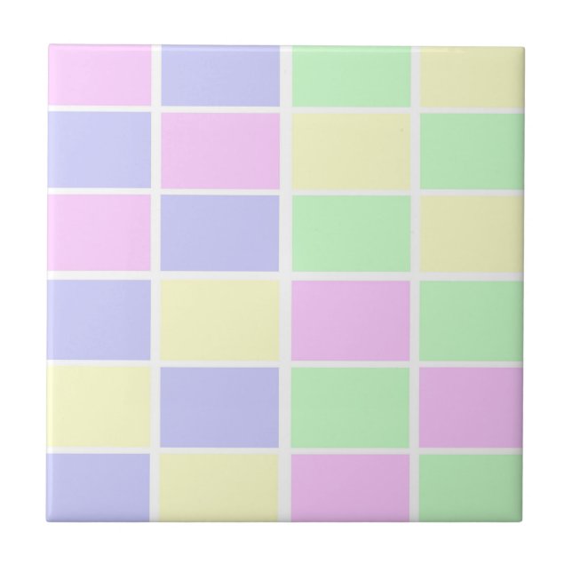 Azulejo Cubos de color Pastel (Frente)