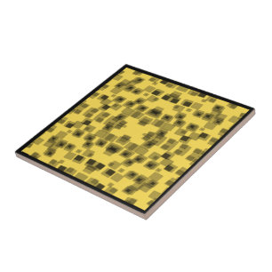 Azulejo Cubos de hielo negro derretidos sobre mantequilla 