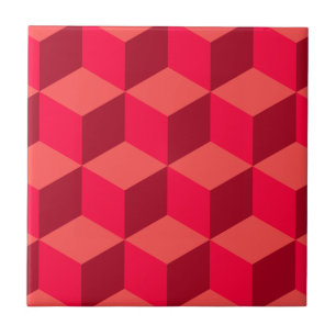 Azulejo Cubos rojos