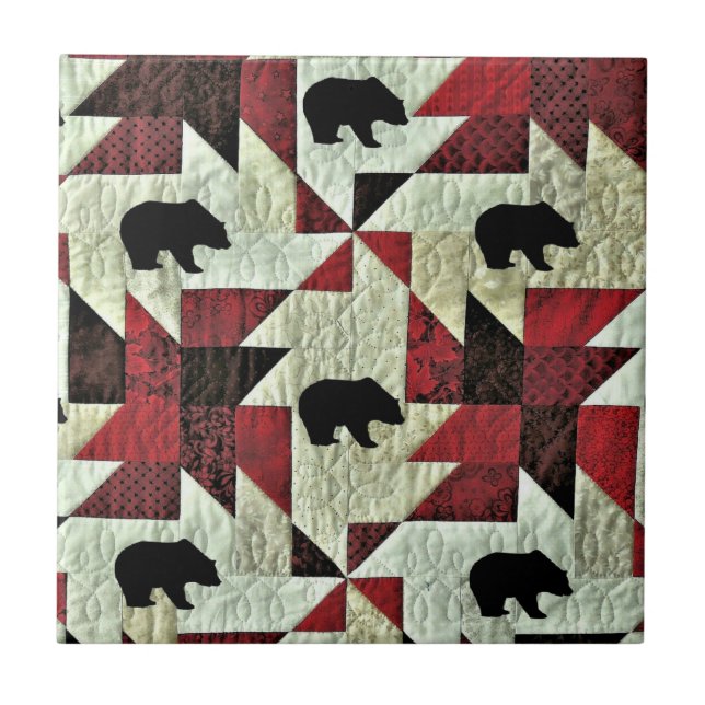 Azulejo Cuello de oso negro (Frente)