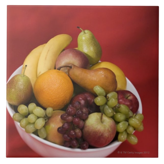 Azulejo Cuenco de frutas frescas (Frente)