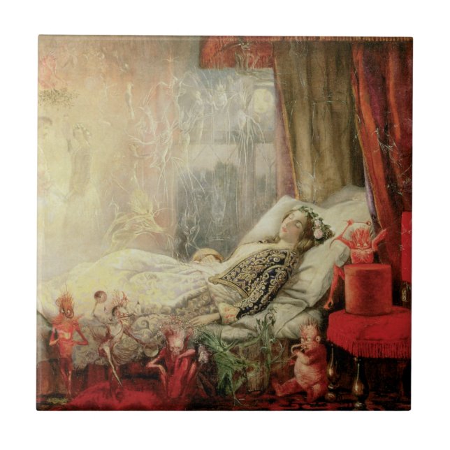 Azulejo Cuento de Hadas Antiguo, Material del que Están He (Frente)