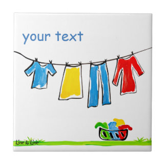 Azulejo cuerda para tender la ropa