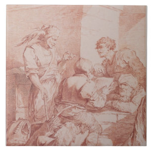 Azulejo Cuerpo de Garde (bárbaros derrotados por un libro)