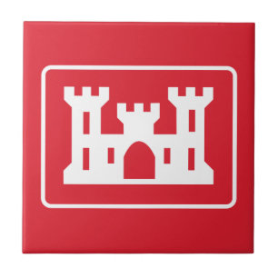 Azulejo Cuerpo de Ingenieros del Ejército de EE. UU. DOD M