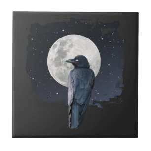 Azulejo Cuervo del Bosque Luna Fría