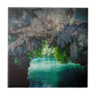 Azulejo Cueva de murciélagos en Airai, Palaos, Micronesia
