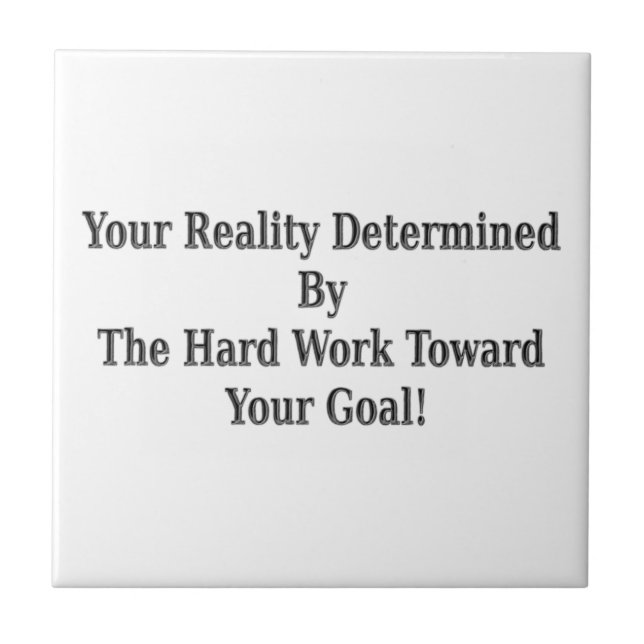 Azulejo ¡Cuida Tu Diseño De Realidad Significado Para Ti!  (Frente)