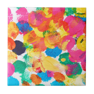 Azulejo Cuidada pintura abstracta colorida