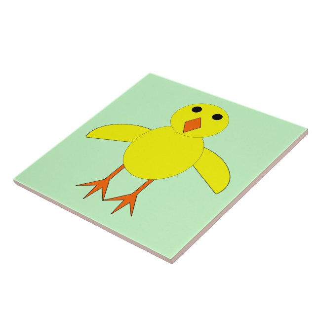 Azulejo Cuidada tela de pollo de Pascua (Lado)