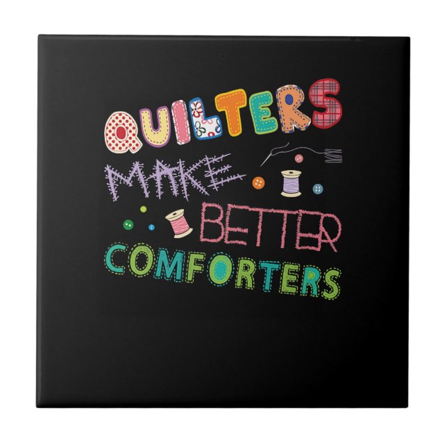 Azulejo Cuilter hace a los mejores Comters Funny Quilling  (Frente)