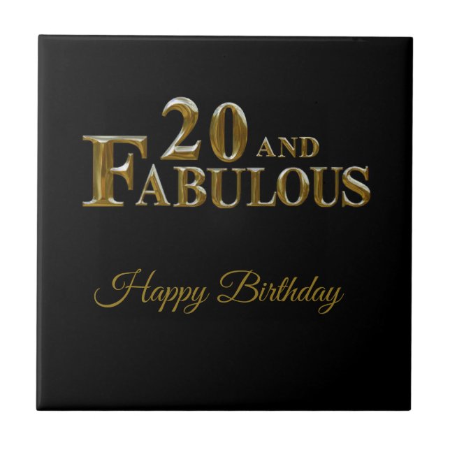 Azulejo Cumpleaños 20  (Frente)