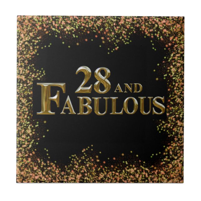 Azulejo Cumpleaños 28  (Frente)