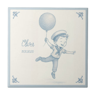 Azulejo Custom personalized baby boy name 