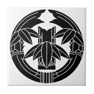 Azulejo Cut bamboo in embracing bamboo leaves