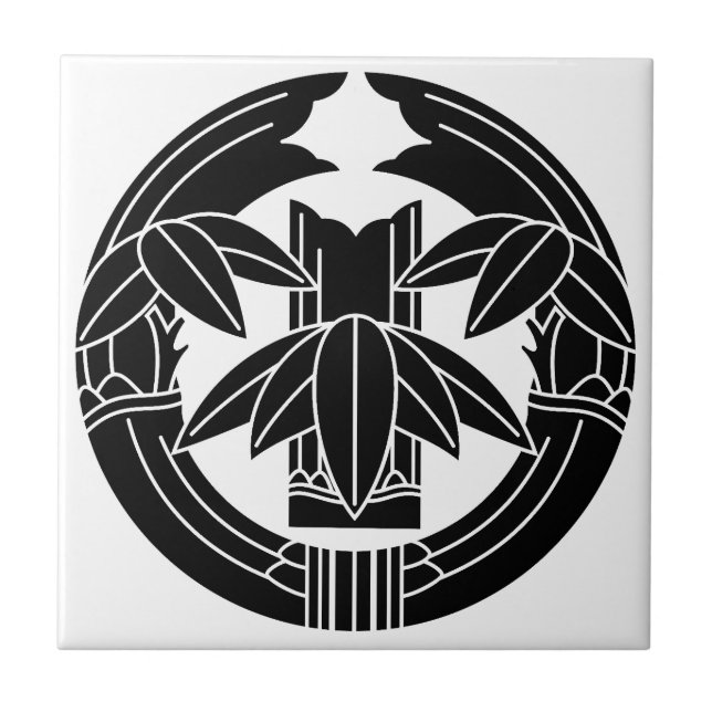 Azulejo Cut bamboo in embracing bamboo leaves (Frente)