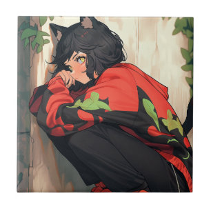 Azulejo Cute Anime Catgirl