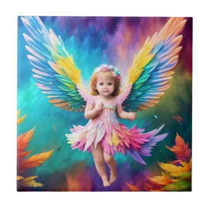 Azulejo Cute Baby Angel Wings Art-38424