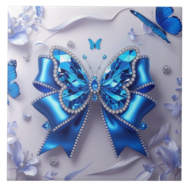 Azulejo Cute bow Ceramic Tile (Frente)
