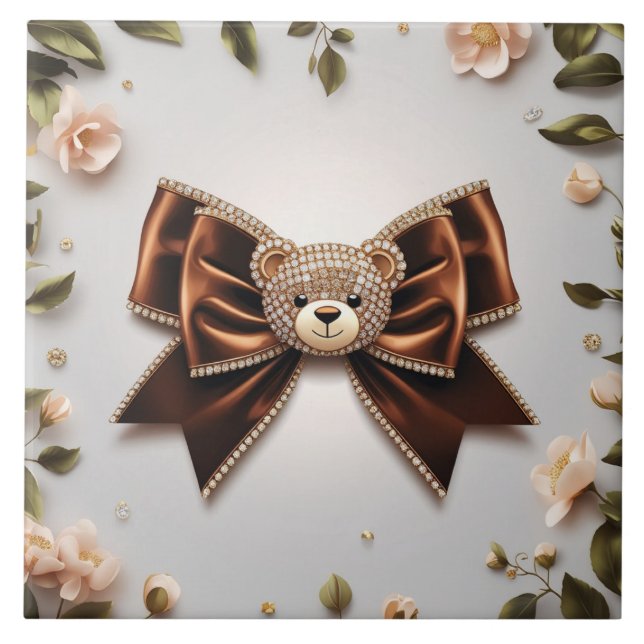 Azulejo Cute bow Ceramic Tile (Frente)