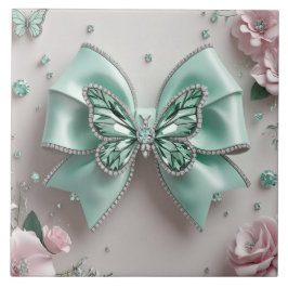 Azulejo Cute bow Ceramic Tile