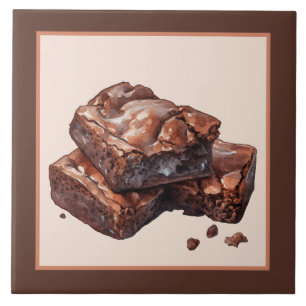 Azulejo Cute brownie bakery negocio artesanía casera