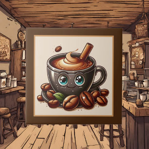 Azulejo Cute café, tienda o cocina temática de café