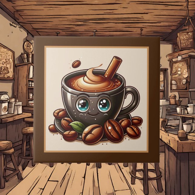 Azulejo Cute café, tienda o cocina temática de café (Subido por el creador)