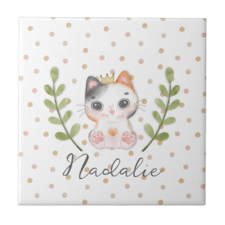 Azulejo Cute Cat Gato Suave Género Neutral Nursery Infanti