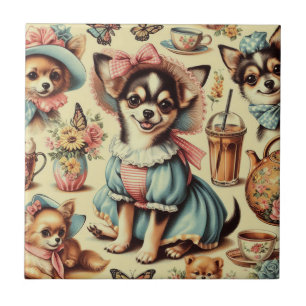 Azulejo Cute Chihuahua Puppy Pintura