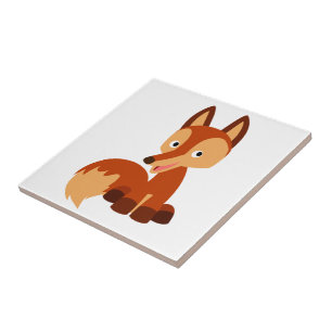Azulejo Cute Cunning Personalizado Fox Tile