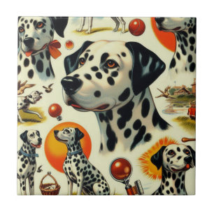 Azulejo Cute Dalmatian Seamless